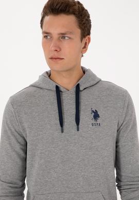 Erkek Gri Melanj Basic Sweatshirt - 50307703031