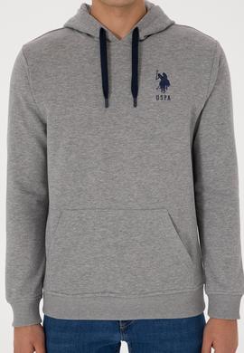 Erkek Gri Melanj Basic Sweatshirt - 50307703031