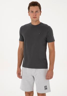 Erkek Gri Basic Tişört - 50307684031