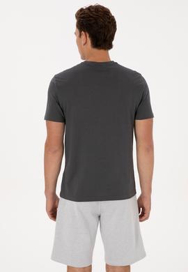Erkek Gri Basic Tişört - 50307684031