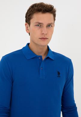 Erkek Mavi Basic Sweatshirt - 50307687170