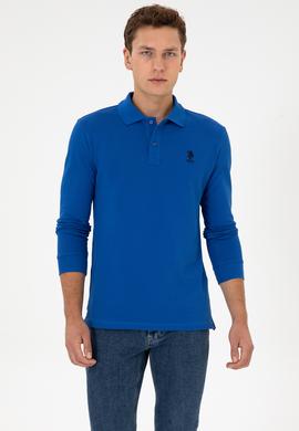 Erkek Mavi Basic Sweatshirt - 50307687170