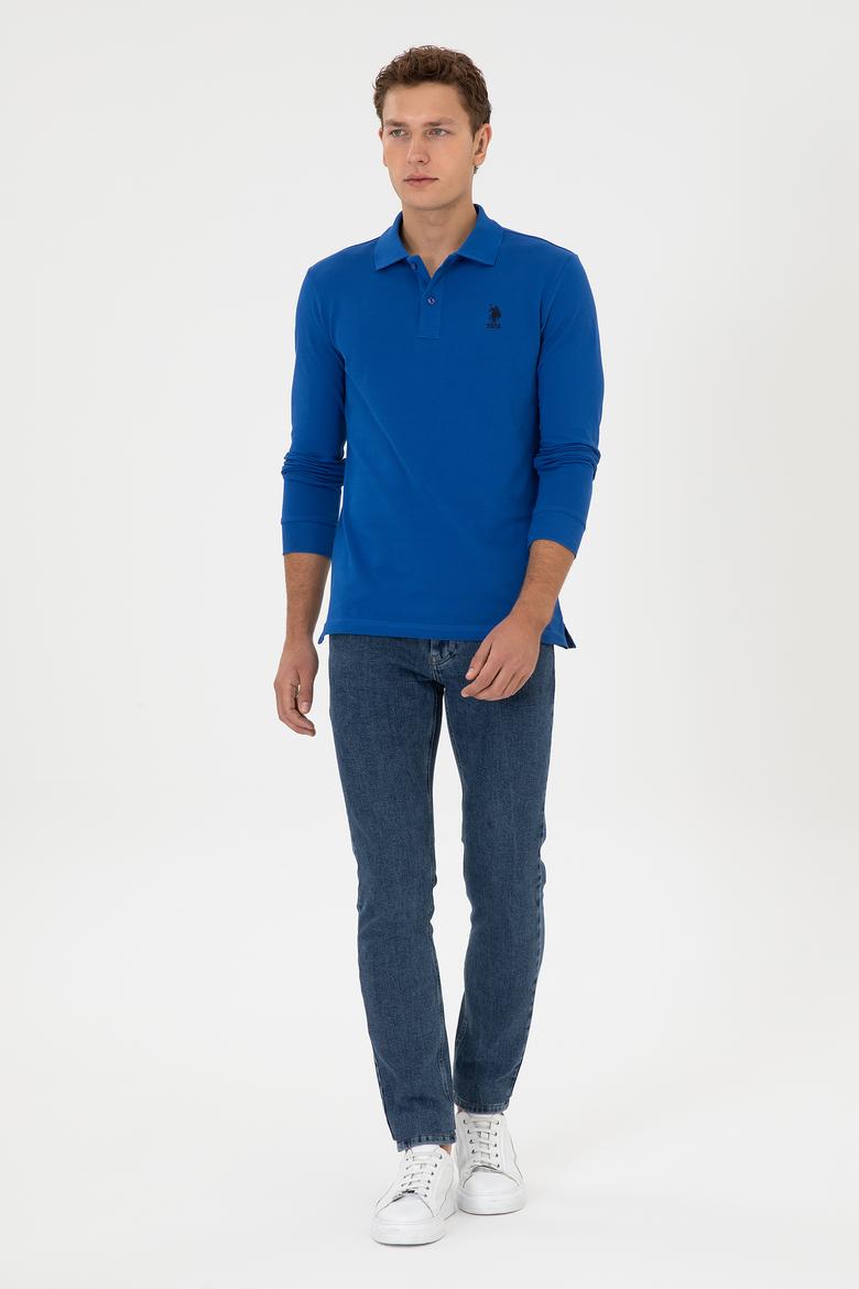 Erkek Mavi Basic Sweatshirt - 50307687170