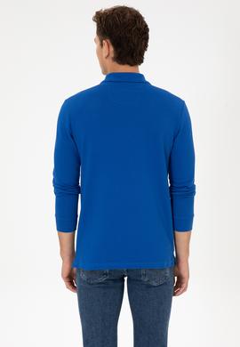 Erkek Mavi Basic Sweatshirt - 50307687170
