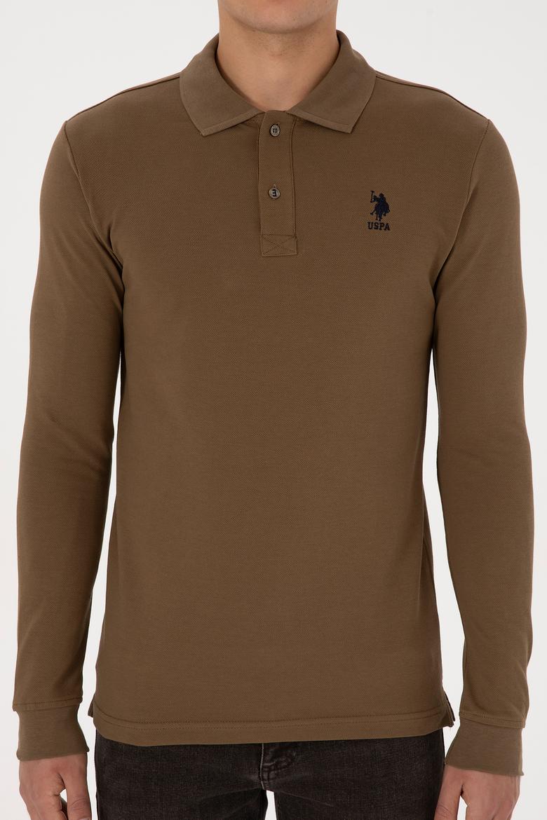 Erkek Haki Basic Sweatshirt - 50307687094