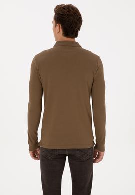 Erkek Haki Basic Sweatshirt - 50307687094
