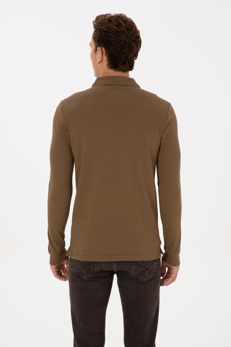 Erkek Haki Basic Sweatshirt - 50307687094