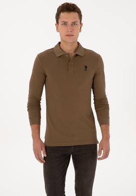 Erkek Haki Basic Sweatshirt - 50307687094