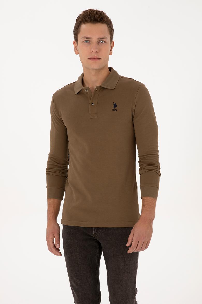 Erkek Haki Basic Sweatshirt - 50307687094