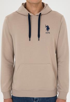 Erkek Koyu Bej Basic Sweatshirt - 50307703151