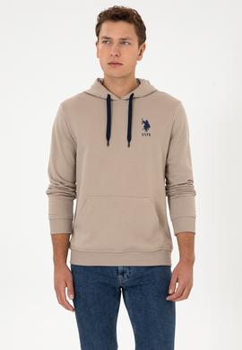 Erkek Koyu Bej Basic Sweatshirt - 50307703151
