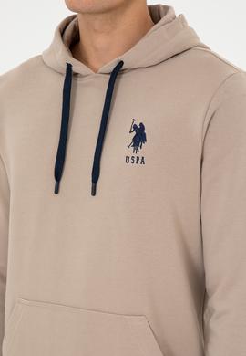 Erkek Koyu Bej Basic Sweatshirt - 50307703151