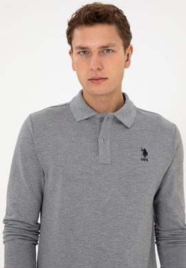 Erkek Gri Melanj Basic Sweatshirt - 50307757039