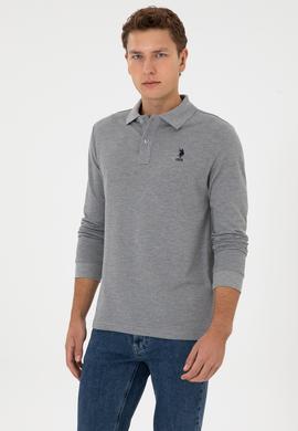 Erkek Gri Melanj Basic Sweatshirt - 50307757039