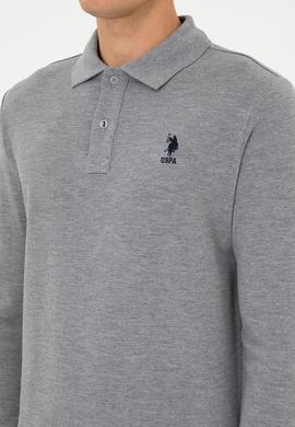 Erkek Gri Melanj Basic Sweatshirt - 50307757039