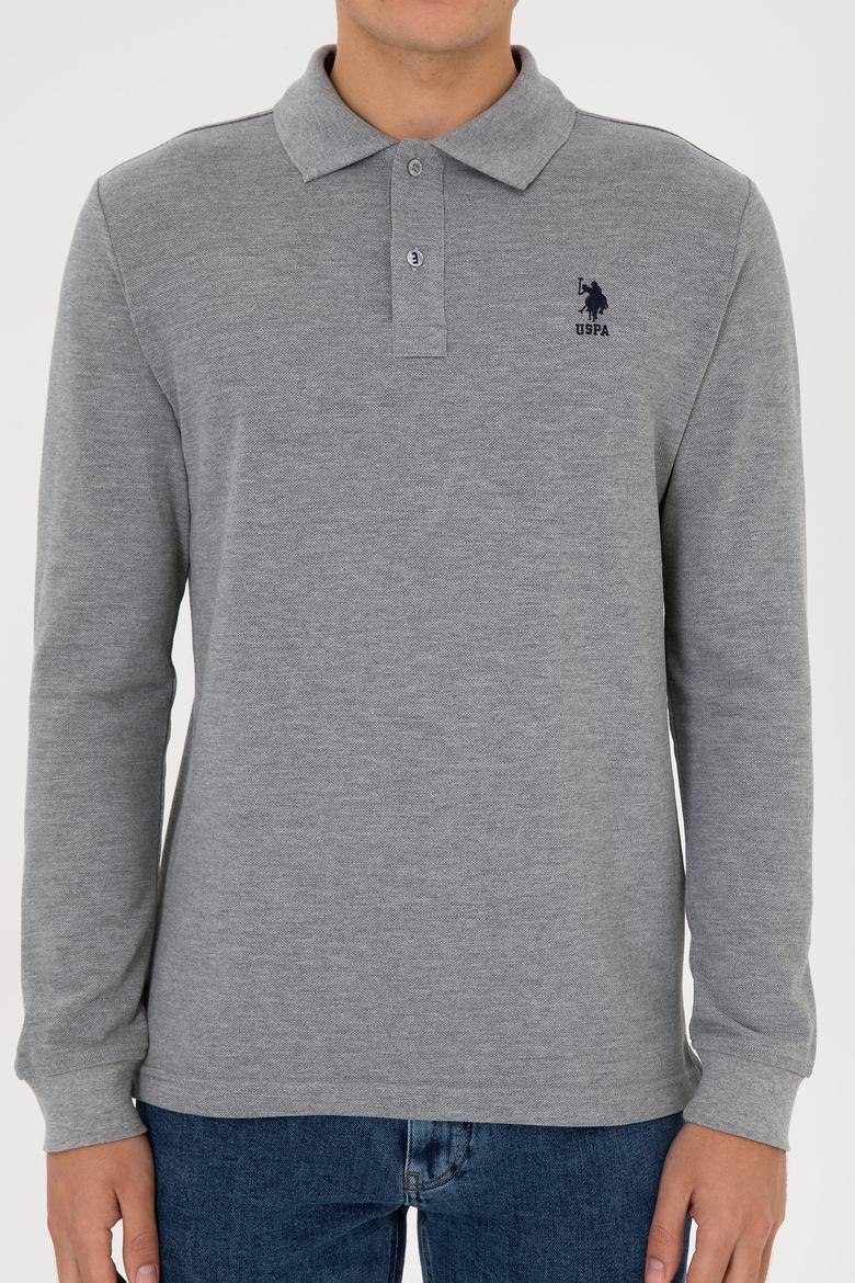 Erkek Gri Melanj Basic Sweatshirt - 50307757039