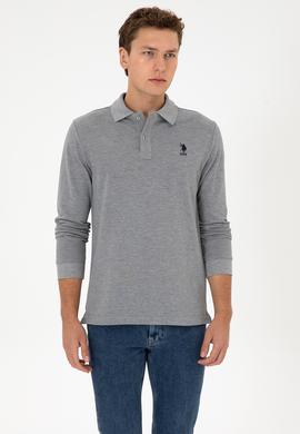 Erkek Gri Melanj Basic Sweatshirt - 50307757039