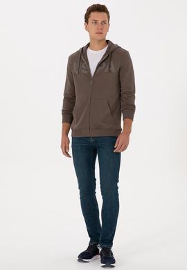 Erkek Vizon Örme Hırka - 50307743078