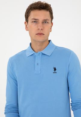 Erkek Açık Mavi Basic Sweatshirt - 50307757050