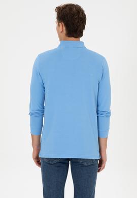 Erkek Açık Mavi Basic Sweatshirt - 50307757050
