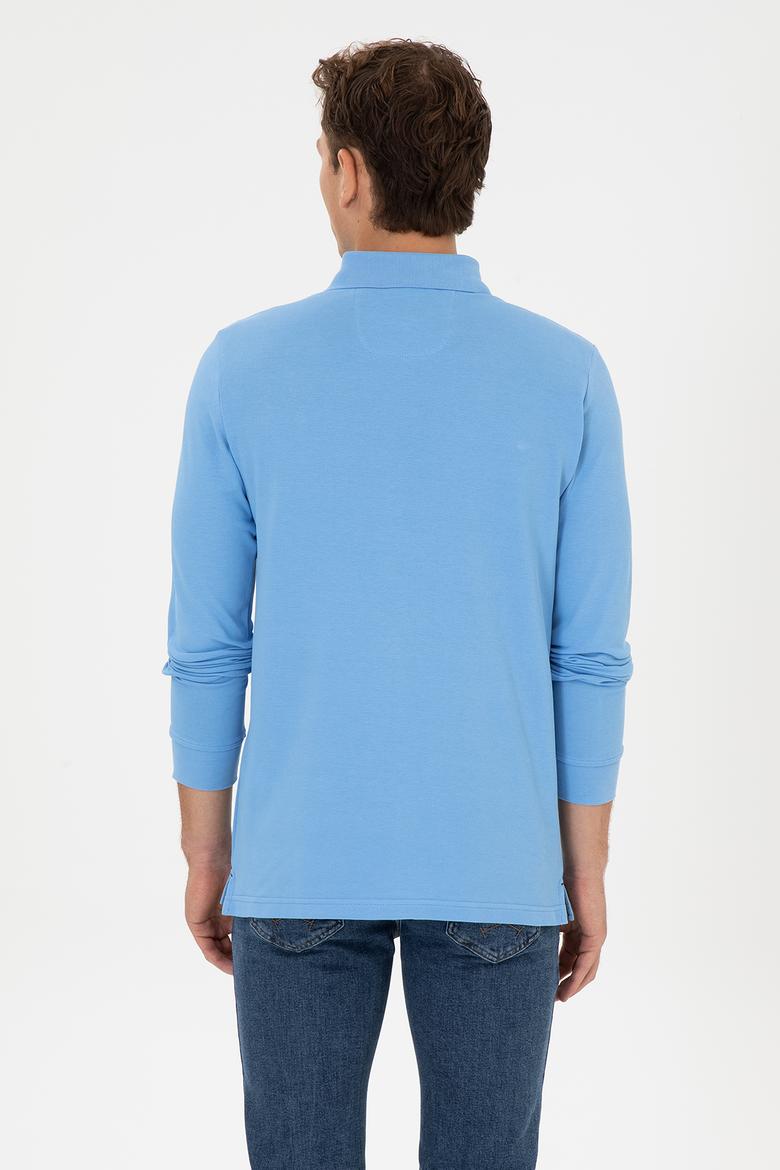 Erkek Açık Mavi Basic Sweatshirt - 50307757050