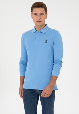 Erkek Açık Mavi Basic Sweatshirt - 50307757050