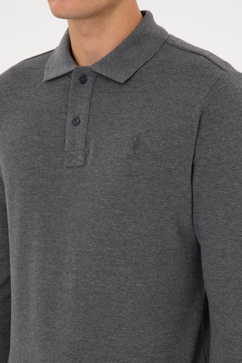 Erkek Antrasit Melanj Basic Sweatshirt - 50307757023