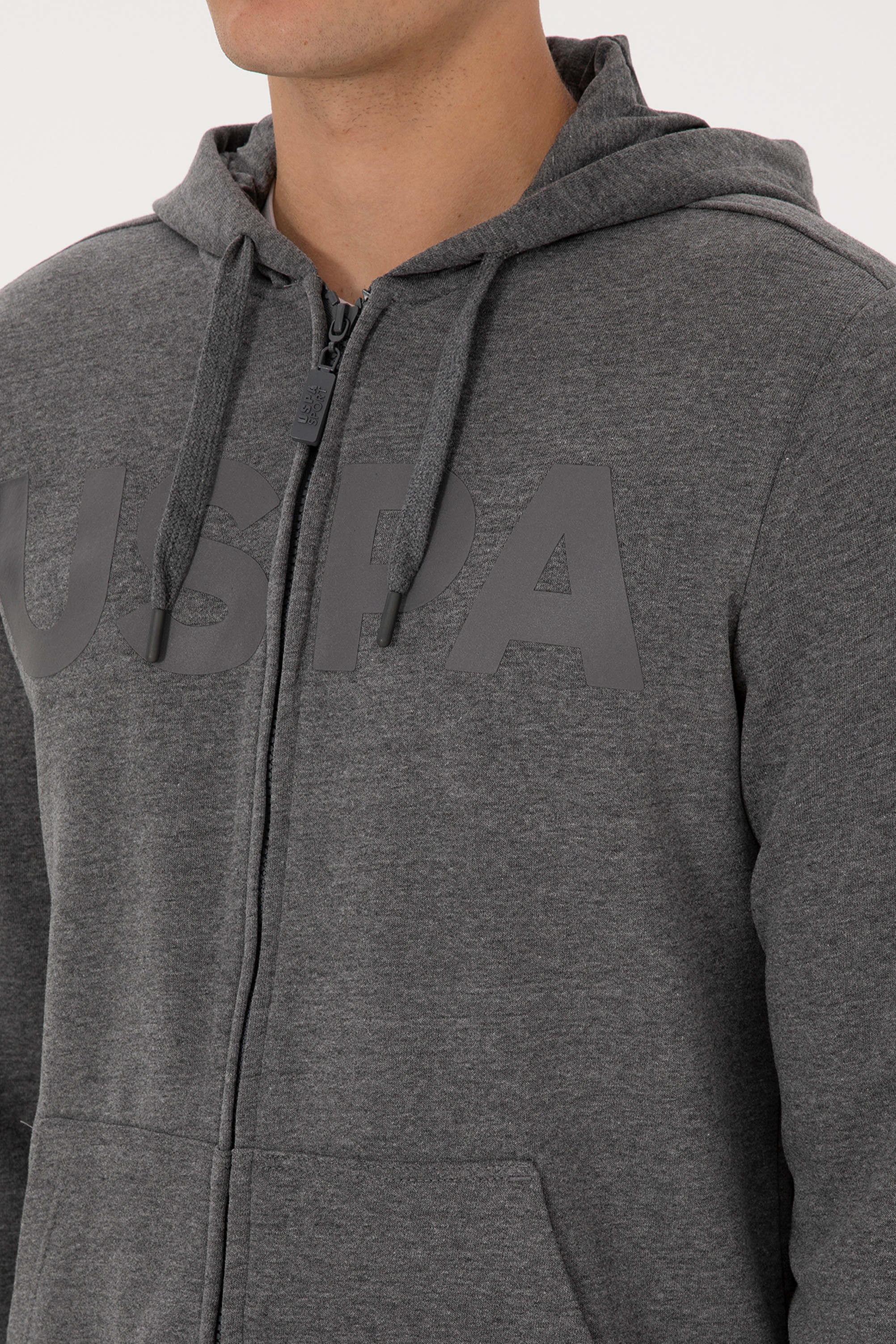 Erkek Antrasit Melanj Örme Hırka - 50307743016