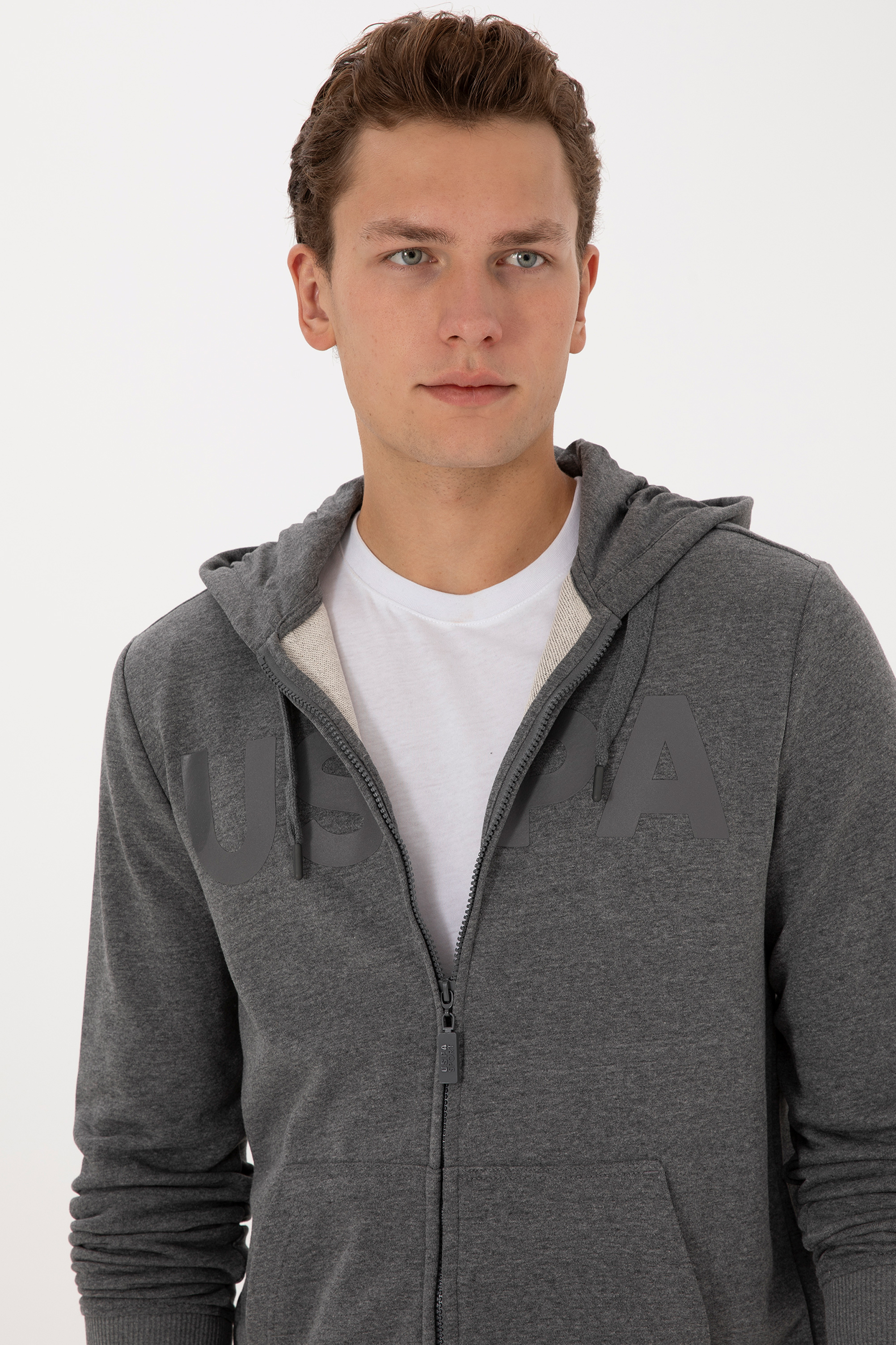 Erkek Antrasit Melanj Örme Hırka - 50307743016