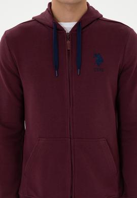 Erkek Bordo Örme Hırka - 50307765126