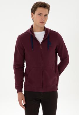 Erkek Bordo Örme Hırka - 50307765126