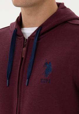 Erkek Bordo Örme Hırka - 50307765126