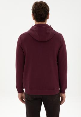 Erkek Bordo Örme Hırka - 50307765126
