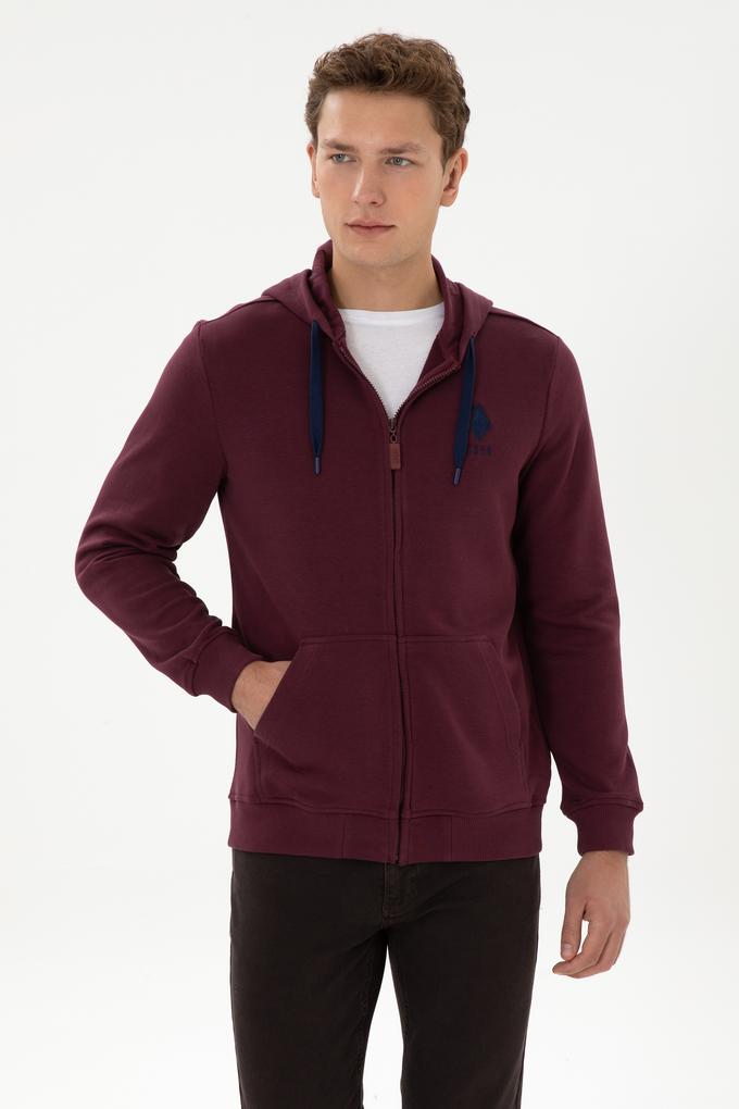 Erkek Bordo Örme Hırka