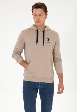 Erkek Koyu Bej Basic Sweatshirt - 50307703151