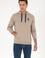 Erkek Koyu Bej Basic Sweatshirt