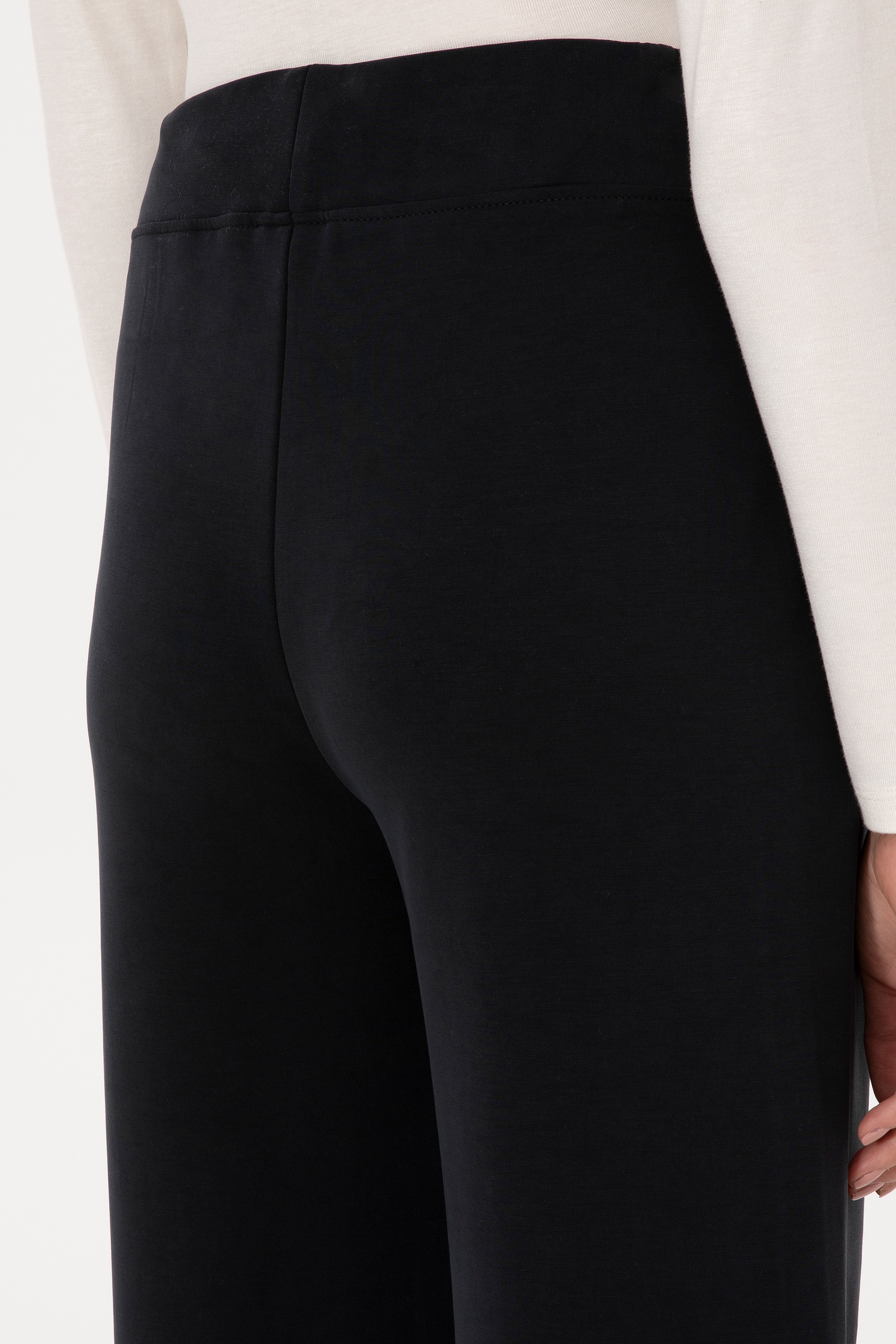 Kadın Siyah Modal Karışımlı Loose Fit Eşofman Altı - Image 6