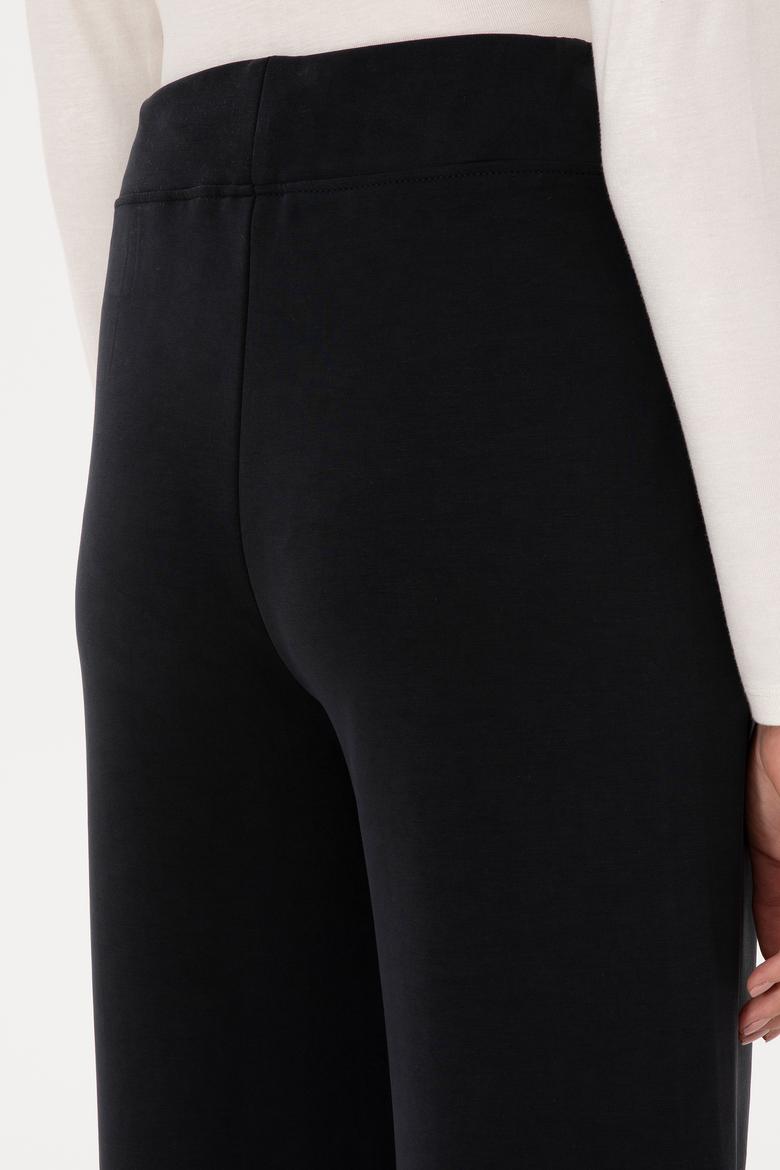 Kadın Siyah Modal Karışımlı Loose Fit Eşofman Altı - 50307761139