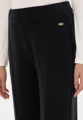 Kadın Siyah Modal Karışımlı Loose Fit Eşofman Altı - 50307761139