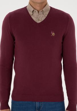 Erkek Bordo Basic Kazak - 50307778086