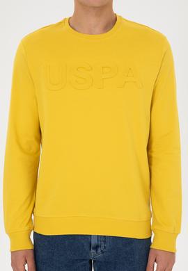 Erkek Sarı Basic Sweatshirt - 50307793043