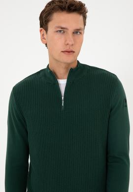 Erkek Koyu Yeşil Kazak - 50307830024