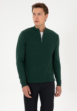 Erkek Koyu Yeşil Kazak - 50307830024