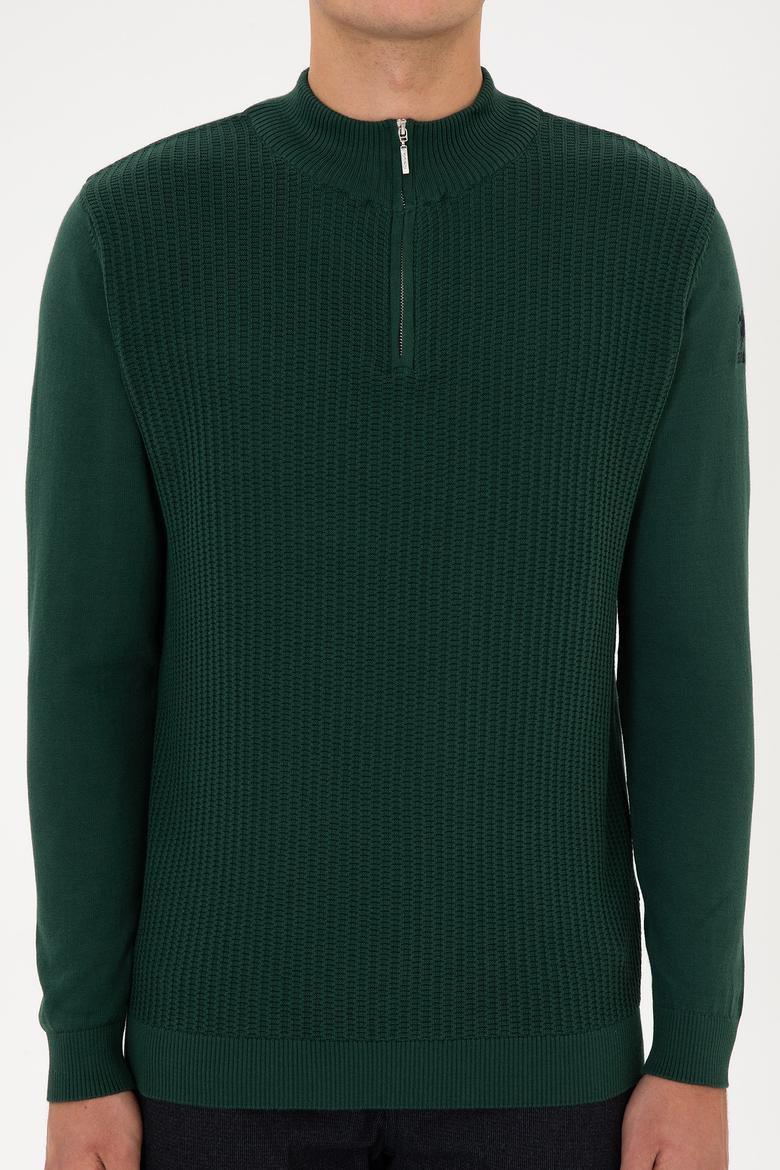 Erkek Koyu Yeşil Kazak - 50307830024