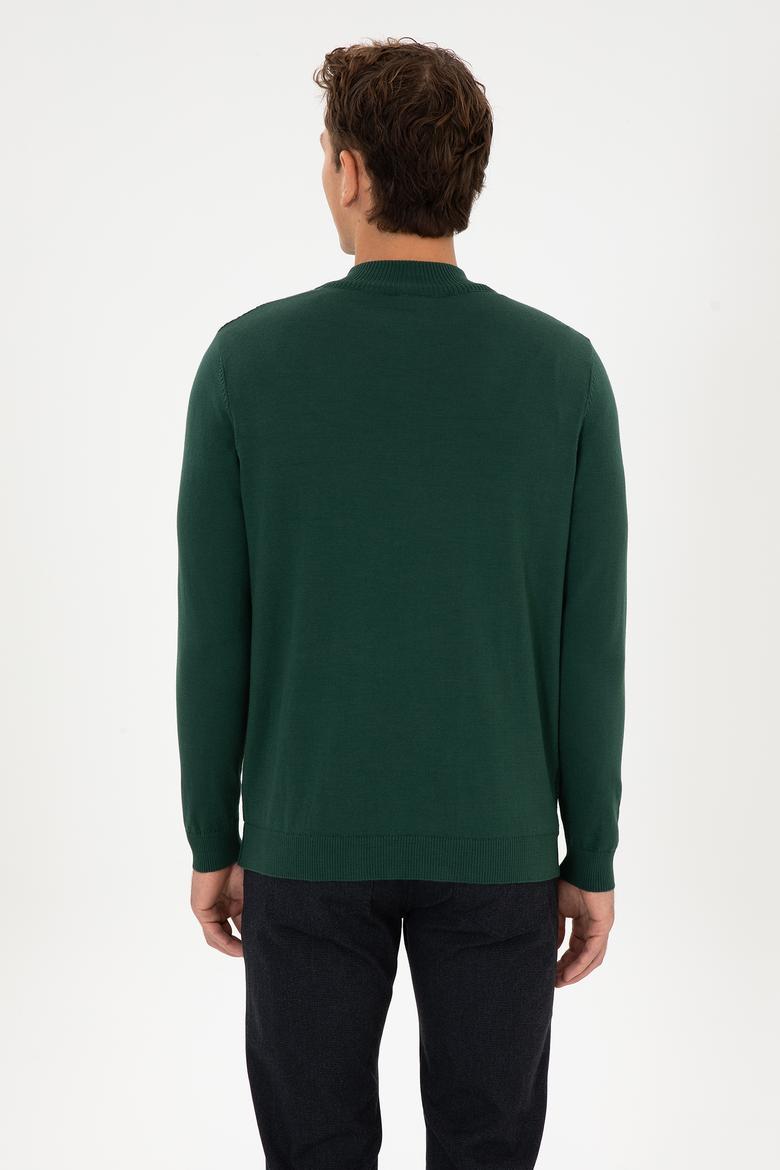 Erkek Koyu Yeşil Kazak - 50307830024