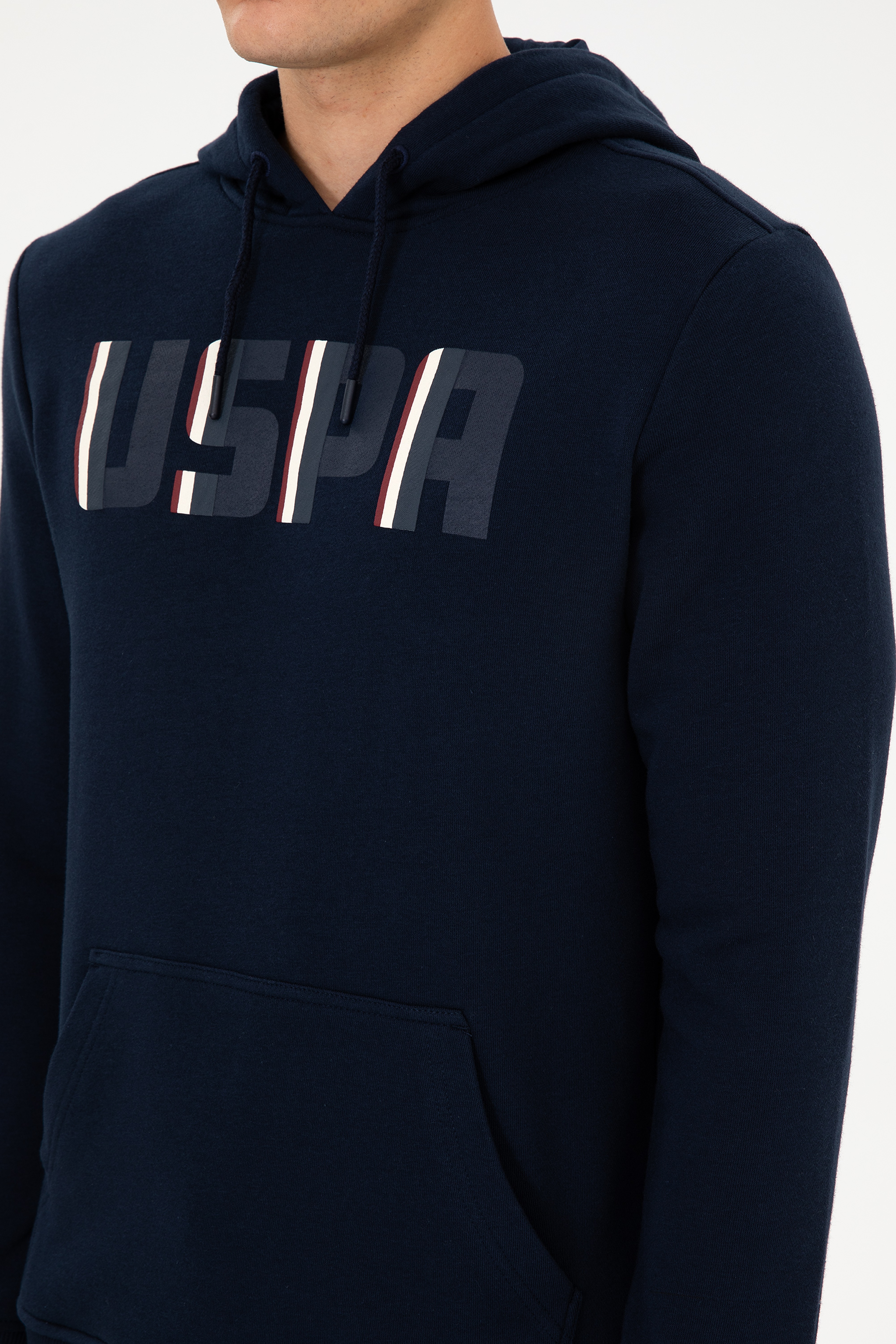 Erkek Regular Fit Kapüşonlu Lacivert Sweatshirt - Image 7
