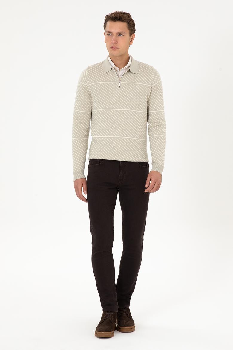 Erkek Açık Haki Kazak - 50308284026