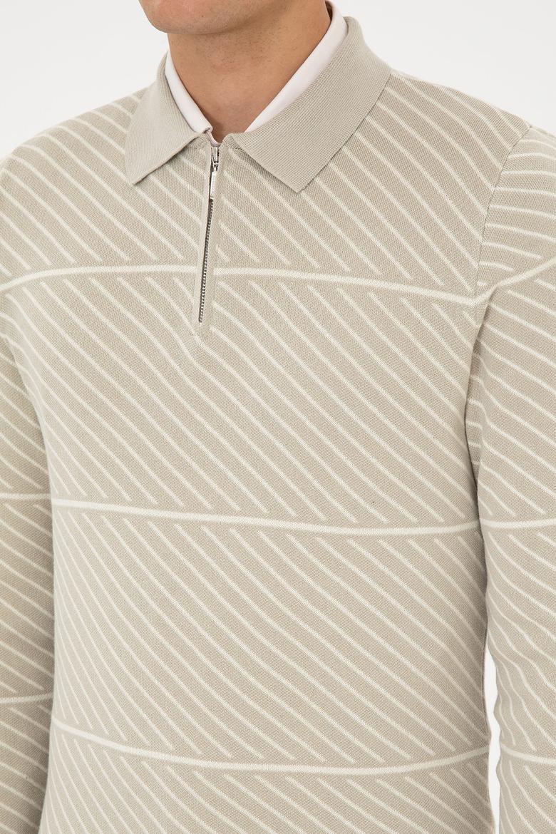 Erkek Açık Haki Kazak - 50308284026