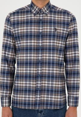 Erkek Açık Lacivert Uzun Kollu Gömlek - 50308575007