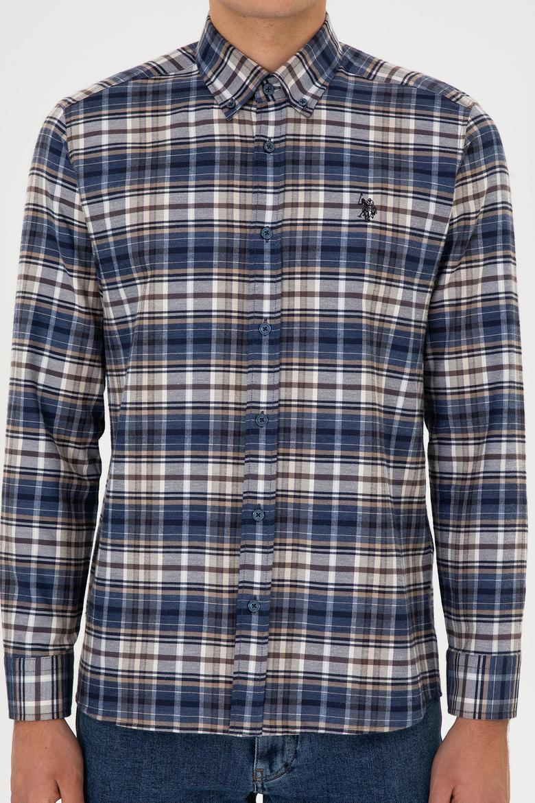 Erkek Açık Lacivert Uzun Kollu Gömlek - 50308575007